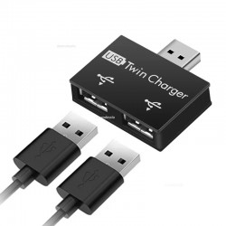 USB2.0 Splitter 1 Male To 2 Port Female